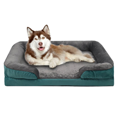 Extra large orthopedic dog bed washable sofa bed, support foam pet sofa bed, removable pet dog sofa and dog bed for all seasons