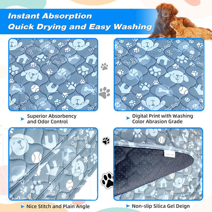 2pcs Large Pet Dog Pee Pads,Reusable Dogs Puppy Pads Pet Training Pads for Dogs, Absorbent and Leak-Proof Whelping Pads winter