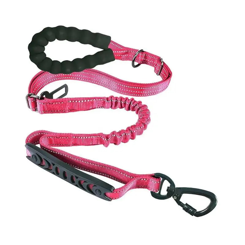 Reflective Shock Absorbing Pet Leashes with Car Seatbelt Medium and Large Dog Tactical Safety Leash Explosion proof Dog Leash