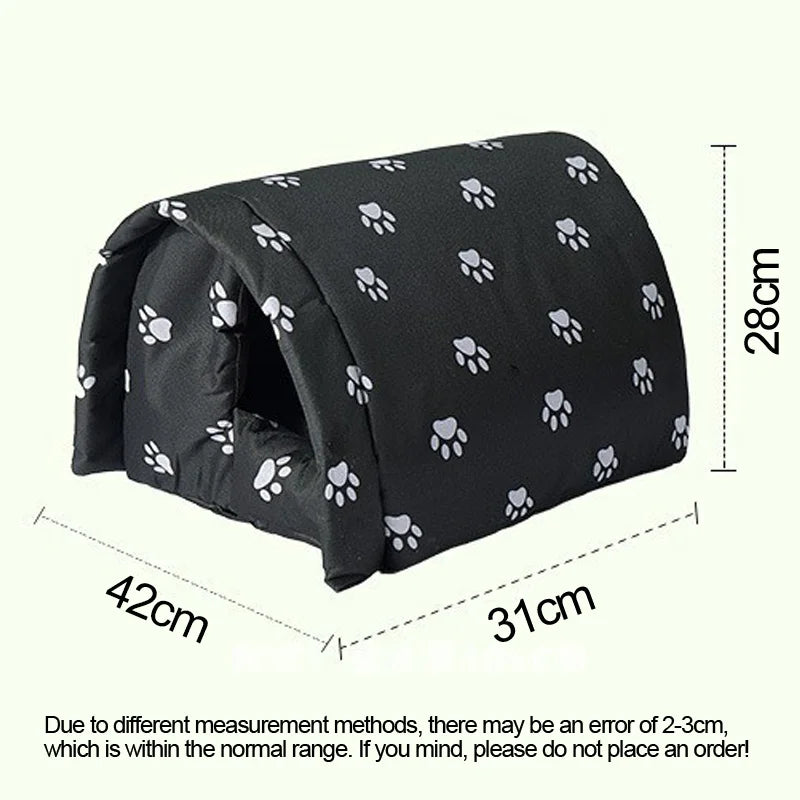 Winter Outdoor Cats House Washable Wide Applications Pet House for Pet Indoor House Shelter Keep Warm