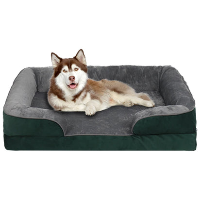 Extra large orthopedic dog bed washable sofa bed, support foam pet sofa bed, removable pet dog sofa and dog bed for all seasons