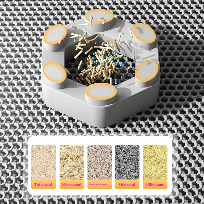 Cat Litter Mat Waterproof Double Layer Cat Litter Trapping Pet Litter Box Mat Clean Pad Products for Cats Accessories