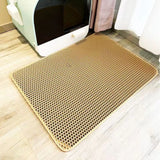 Cat Litter Mat Waterproof Double Layer Cat Litter Trapping Pet Litter Box Mat Clean Pad Products for Cats Accessories