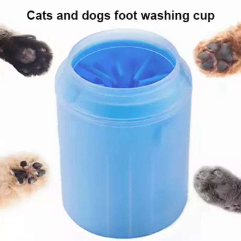 Pet Paw Cleaner Soft Silicone Foot Cleaning Brush Portable Pet Dogs Towel Foot Washer Cleaning Bucket Clean Brush Supplies