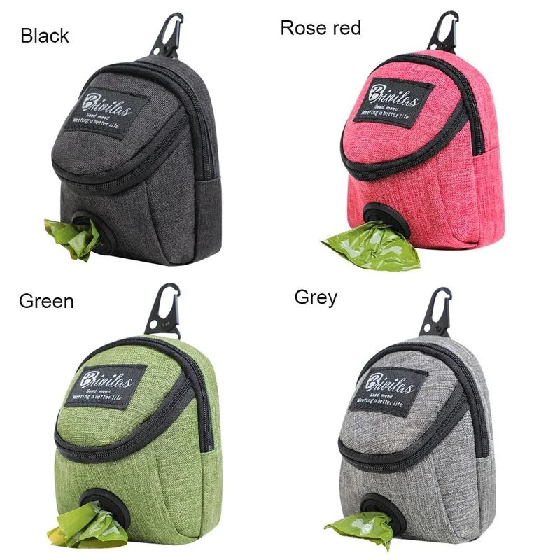 Pet Dog Treat Pouch Portable Multifunction Dog Training Bag Outdoor Travel Dog Poop Bag Dispenser Durable Pet Accessories