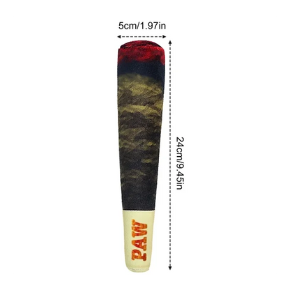 Funny Interactive Dog Toys Cigar Design Plush Squeaky Pet Toys Grinding Teeth Creative Chew Cool Stuffed Gifts for Dog Birthday