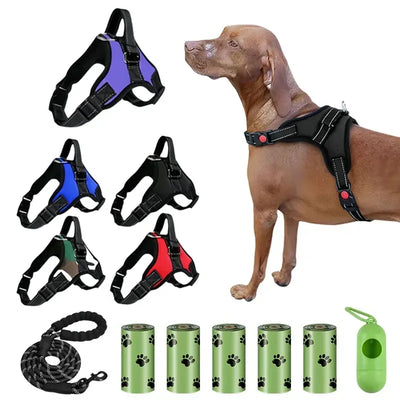 Dog Harness Leash Set Adjustable Pet Chest Strap For Small Medium Dogs Outdoor Dog Walking Chest Strap Pets Supplies