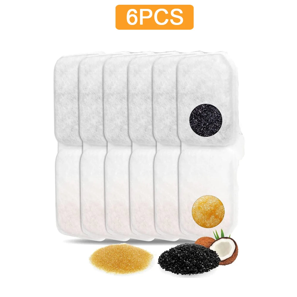 Replacement Activated Carbon Resin Filter Element for Cat Water Fountain Purify Pet Water Fountain Accessories Replaced Filters