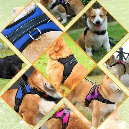 Dog Harness Leash Set Adjustable Pet Chest Strap For Small Medium Dogs Outdoor Dog Walking Chest Strap Pets Supplies