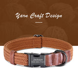 Custom Dog Collar Dog Durable Nylon Dog Collars Free Engraved Pet Name Buckle Necklace Adjustable for Small Medium Large Dogs