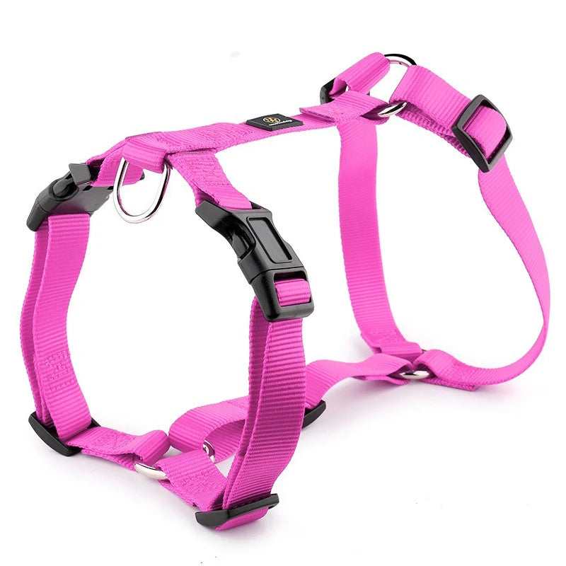 Husky H-Shaped Pet Dog Harness Explosion-Proof Soft Chest Strap Medium Large Dog Traction Durable Nylon Pet Leash Accessories