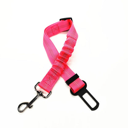 Car Seat Belt Pet Adjustable Cat Dog Car Seat Vehicle Dog Harness Lead Clip Safety Lever Traction Dog Collars Dog Accessoires