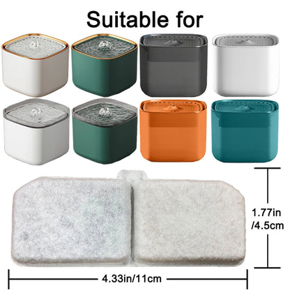 Replacement Activated Carbon Resin Filter Element for Cat Water Fountain Purify Pet Water Fountain Accessories Replaced Filters