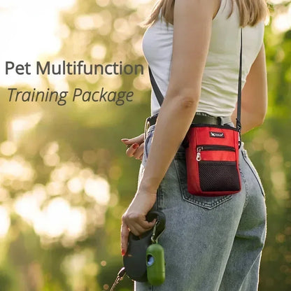 Dog Training Pouch Snack Carrier Outdoor Feeding Waist Bag Portable Foldable Pet Supplies Treat Holder Walking Adjustable Pack