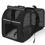 Cat Carrier Backpacks Expandable Cat Backpack with Shade Cover, Breathable Mesh Pet Carrier Backpack Bag for Travel Hiking Campi
