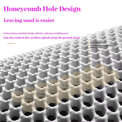 Cat Litter Mat Waterproof Double Layer Cat Litter Trapping Pet Litter Box Mat Clean Pad Products for Cats Accessories