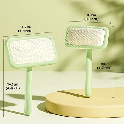 Professional Pet Grooming Brush Dual Tone Handle Dense Metal Teeth Comb for Fluffy Volume Teddy Cats Dogs Universal Styling Tool