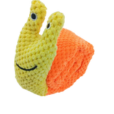 Dog Puzzle Feeder Interactive Toy Indestructible Plush Sound Squeak Puppy Toys For Resistant Foldable Snail Dogs Pet Supplies