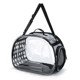 Transparent Foldable Outdoor Pet Travel Carrier Bag Handbag Puppy & Kitten Capsule Transparent Portable Shoulder Strap Bag
