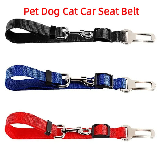 Pet Dog Cat Car Seat Dog Car Seat Belt Safety Protector Travel Pets Accessories Dog Leash Collar Breakaway Solid Car Harness