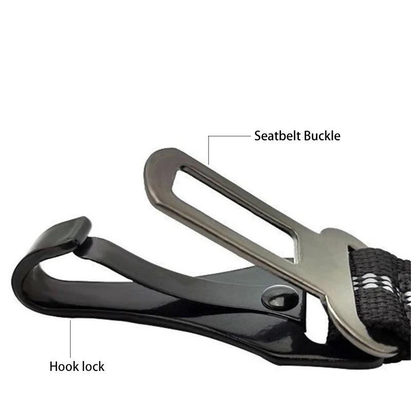 3 In 1 Pet Dog Car Seat Belt Nylon Reflective Adjustable Pet Seat Vehicle Lead Clip Safety Traction Rope for Small Large Dogs