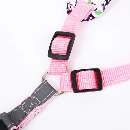 Pet Dog Harness Leash Set Adjustable Puppy Cat Harness Vest French Bulldog Harness Reflective Dog Leash Puppy Harness