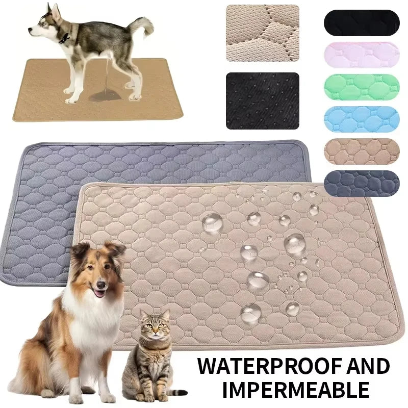 Dog Urine Pads Washable Reusable Anti Slip Pet Pee Pad Puppy Training Pad Pet Bed Urine Mat for Car Seat Cover Pet Supplies