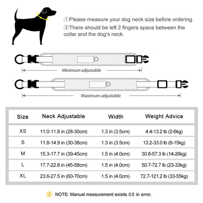 Personalized Dog Collar Mesh Breathable Dog Collars Reflective Pet Necklace Durable For Small Medium Large Dogs Free Engraving