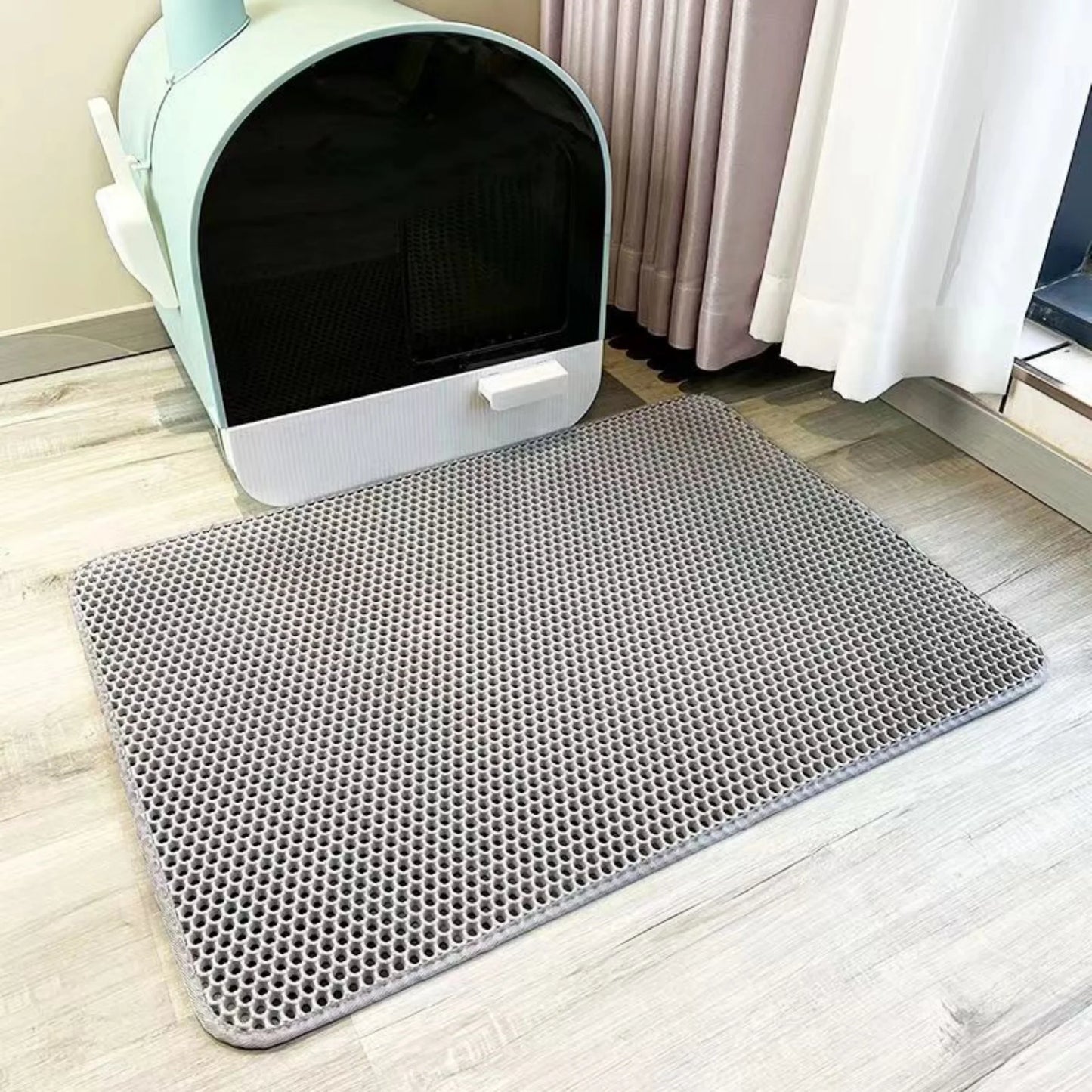 Cat Litter Mat Waterproof Double Layer Cat Litter Trapping Pet Litter Box Mat Clean Pad Products for Cats Accessories