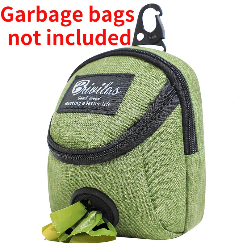 Pet Dog Treat Pouch Portable Multifunction Dog Training Bag Outdoor Travel Dog Poop Bag Dispenser Durable Pet Accessories