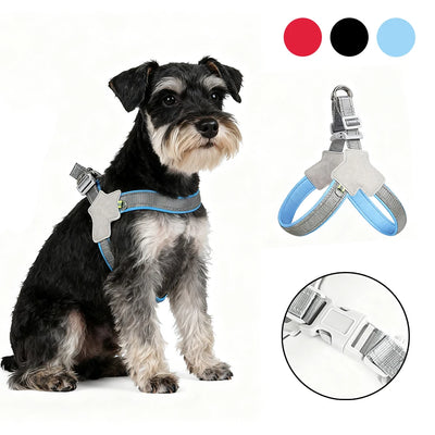 Pet Harness Reflective Outdoor Puppy Chest Strap With D-Ring For Small Dogs Cats Breathable Adjustable Vest Bulldog Supplies