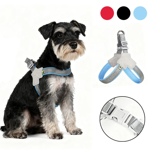 Pet Harness Reflective Outdoor Puppy Chest Strap With D-Ring For Small Dogs Cats Breathable Adjustable Vest Bulldog Supplies