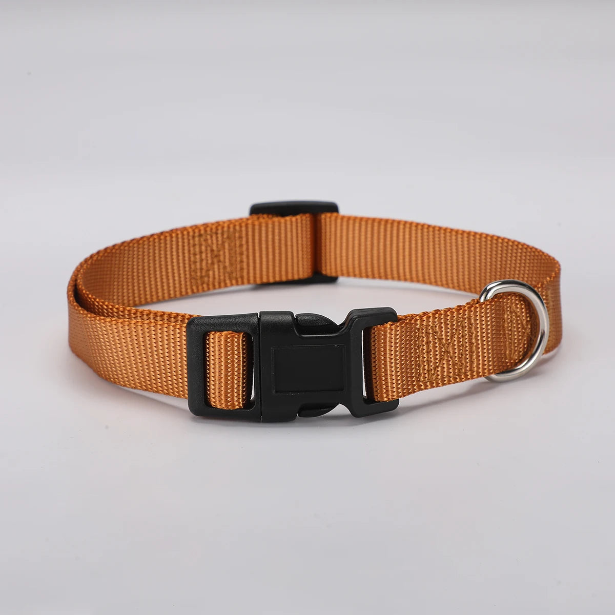 Adjustable Nylon Dog Collar Durable Basic Dog Collar for Small Large Dogs French Bulldog Safety Walking Training Pet Supplies