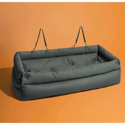 Pet Outing Lathe Luxury Faux Leather Dog Car Seat/Cat Car Bed/Booster Bed Pet Booster Car Seat Dog Cat Travel Seat