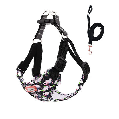 Pet Dog Harness Leash Set Adjustable Puppy Cat Harness Vest French Bulldog Harness Reflective Dog Leash Puppy Harness