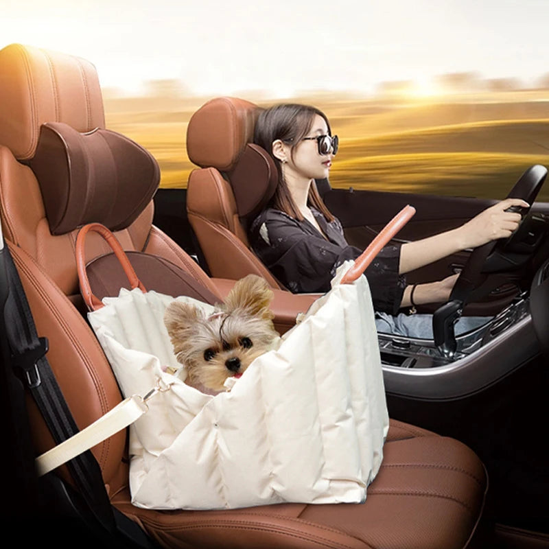 Pet Dog Bag Is Portable and Comfortable for Travel Luxury Handbag Winter Warm Removable Portable Outdoor Travel Safety Seat Bag