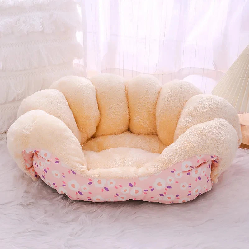 Cute Warm Cat Bed Nest Small Dog Kennel Winter Thick House Pet Puppy Sleeping Bag Super Soft Plush Cat Sleeping Bed Pet Cushion
