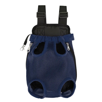 Double Shoulder Breathable Portable Travel Pet Dog Carrier Backpack Mesh Carrier Front Bag for Small Dog Cat Outdoor Accessories
