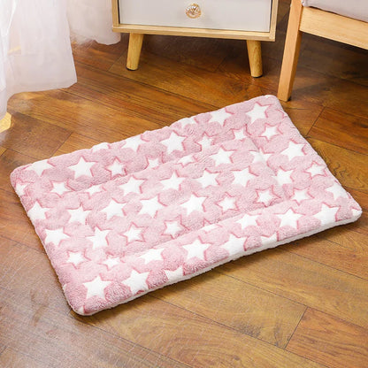 Cute Small Dog Mat Double-sided Use Winter Warm Medium Cat Sofa Blanket Skin-friendly Puppy Bed Cushion Pet Bed Accessories