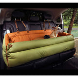 Pet Outing Lathe Luxury Faux Leather Dog Car Seat/Cat Car Bed/Booster Bed Pet Booster Car Seat Dog Cat Travel Seat