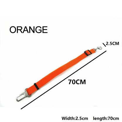 New Dog Car Belt Cat Car Seat Belt Pet Seat Vehicle Dog Harness Lead Clip Safety Lever Traction Dog Collars GXQ05