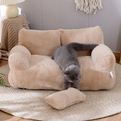 1PC Pet Cat Sofa Detachable Washable All-Season Universal Dog-Friendly Soft Comfortable Couch for Cats And Dogs
