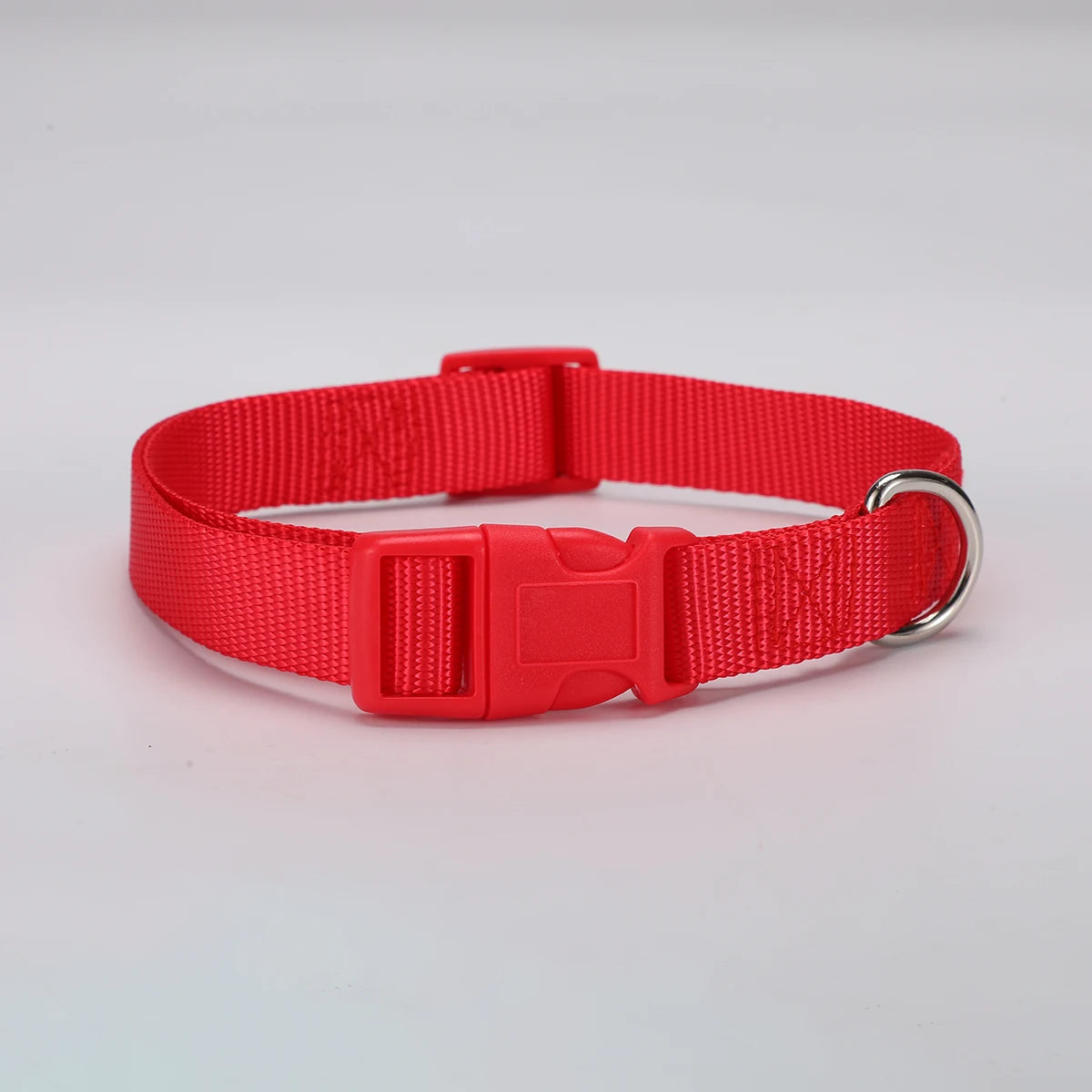 Adjustable Nylon Dog Collar Durable Basic Dog Collar for Small Large Dogs French Bulldog Safety Walking Training Pet Supplies