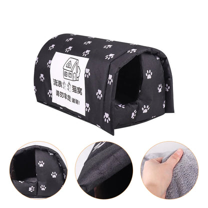Winter Outdoor Cats House Washable Wide Applications Pet House for Pet Indoor House Shelter Keep Warm