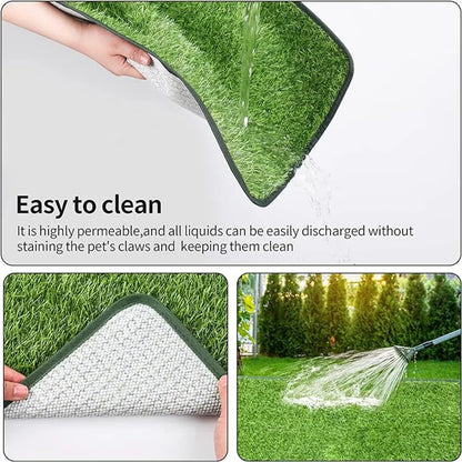 Artificial Grass Dog Potty Pad - Easy to Clean, Odor Resistant,Indoor/Outdoor Pet Training Solution