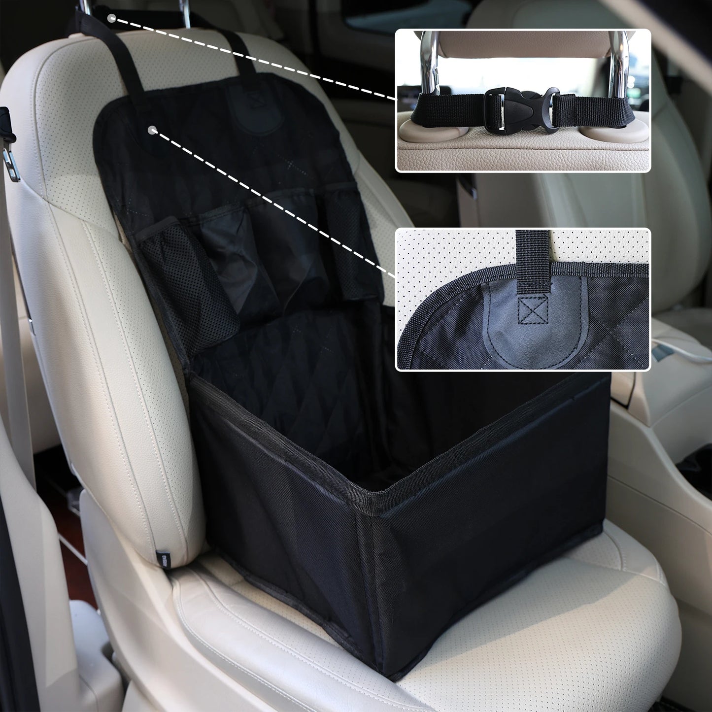 Car Dog Seat Oxford Cloth Pet Dog Mat, Front Passenger Car Pet Mat, Cat and Dog Seat Mat, Stain-Resistant and Washable Pet Mat