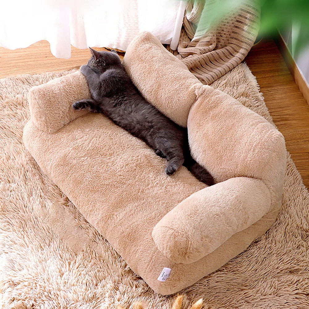 1PC Pet Cat Sofa Detachable Washable All-Season Universal Dog-Friendly Soft Comfortable Couch for Cats And Dogs