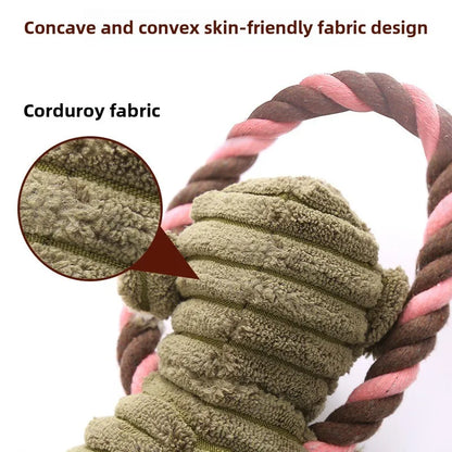 Dog Plush Toys Squeaky Animal Toys Lion Elephant Monkey Shaped Pet Chew Toy Interactive Teeth Cleaning Toy Pet Training Anti Bit