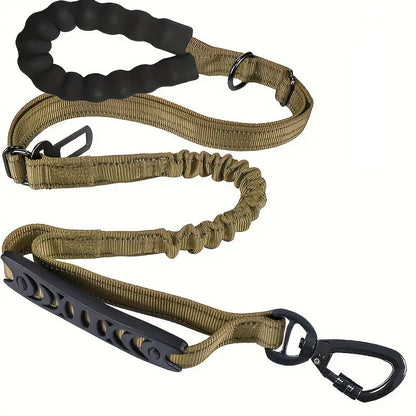 Reflective Shock Absorbing Pet Leashes with Car Seatbelt Medium and Large Dog Tactical Safety Leash Explosion proof Dog Leash