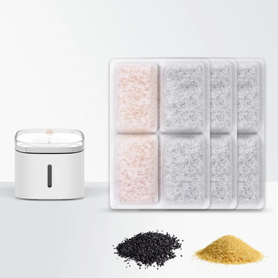Pet Replacement Activated Carbon Filter Cat Water Dispenser Filter Cartridge Multiple Filtration System for Pet Care Accessory